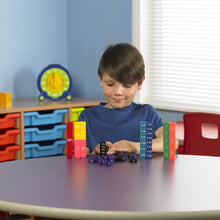 Load image into Gallery viewer, Fraction Tower Equivalency Cubes are interlocking cubes that teach Math&#39;s concepts in an exciting new way.  The colour coded cubes make it a lot easier and fun for little ones to learn through play.  Perfect for ages 6 and above 
