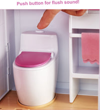 Load image into Gallery viewer, The Barbie Dreamhouse is quite literally every little girls dream! with 3 floors, 8 rooms, fully furnished, with 70 + accessories.  The Dreamhouse has an outdoor area, a rooftop pool with a slide, a working lift big enough for 4 Barbie's.