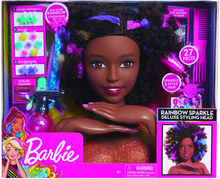 Load image into Gallery viewer, The Barbie Rainbow Deluxe Styling Head is great for every little one that loves to style hair and maybe even want to become a stylist themselves one day!