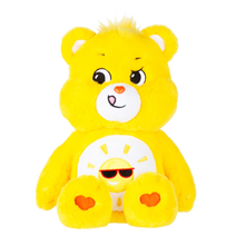 Load image into Gallery viewer, Playful Funshine Bear works hard to make sure that everyone is having a good time. His sense of humour makes him the life of any party and he really knows how to have fun. Each bear comes with a special care coin to collect & share! Each coin includes a way to share your care by showing others how much you care out loud! Say! Show it! Share it!