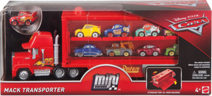 For every child that loves the Disney Pixar movie cars, they will love the Cars Mini Mack Truck Transporter, comes complete with one Lightening McQueen mini car, little ones can pretend to be Mack the truck transporting cars across the freeway, losing themselves in their imagination.