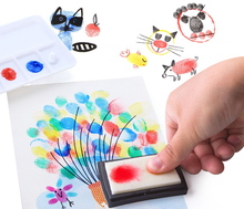 Load image into Gallery viewer, Children’s Finger Paint Kit (Blue) Ideal for boys or girls, this wonderful set will get imaginations running wild and creative juices flowing, your little artist can create some artwork that will be kept forever, so get your fridge doors ready!
