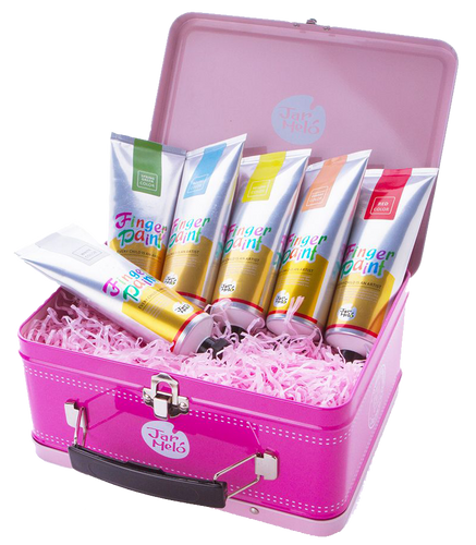 Children’s Finger Paint Kit (Pink) Ideal for boys or girls, this wonderful set will get imaginations running wild and creative juices flowing, your little artist can create some artwork that will be kept forever, so get your fridge doors ready!