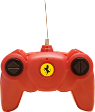 Load image into Gallery viewer, What boy/man does not like a remote control car? and what better than just a remote control car? a Red Ferrari Remote Control Car! scale model of the actual car, boys will have the best time racing this awesome sports car, can be used indoors or outdoors.  The remote control is also the iconic Red with the yellow Ferrari Logo and Prancing Horse design.  The boys will love showing this fancy car off to their mates! remote control image