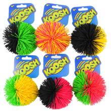 Load image into Gallery viewer, Who remembers Koosh Balls? The original fidget toy! Easy to pick up but hard to put down! this fun ball is great to play catch with indoors or outdoors, why not try 3 to juggle with? This rubber pom pom ball is #unputdownable! Amazing for little ones or adults can use this a s a stress ball on their desk!