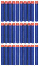 Load image into Gallery viewer, N-Strike warriors lose when they run out of ammo, so load up on firepower with this Refill Pack of 30 N-Strike Elite Darts! These darts work with any N-Strike Elite blaster and most original N-Strike blasters (sold separately). The pack includes 20 Elite Darts and 10 Elite Deco Darts. Ammo up with the 30-dart Refill Pack!