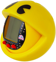 Load image into Gallery viewer, Tamagotchi - the Original Virtual Reality Pet in a Nano Pac-Man version. Feed it, play with it, check on its health. Raise your Tamagotchi from egg to adult and see which character you get - it all depends on how you take care of your pet. Includes two Pac-Man mini games. Includes a soft Pacman case for your tamagotchi.