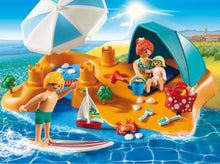 Load image into Gallery viewer, Playmobil Fun at the beach is great for boy and girls, your little one can pretend to be on a beach on a sunny day, playing in the sand and in the sea!