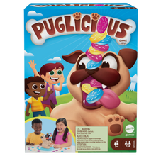 Load image into Gallery viewer, Great for dog lovers! this game will have you and you little ones laughing their heads off as you pick a treat, stack it on his nose, press his paw, then if the pug eats, you win the treats! Its the simple game your little ones will love to play with their friends and family.