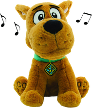 Load image into Gallery viewer, Scooby Doo.....everyones favourite dog! Scooby says 10 iconic phrases when you squeeze his paw! Ruh-Roh! Now you can have a best friend to chat with where ever you go! You and Scooby can solve mysteries together!