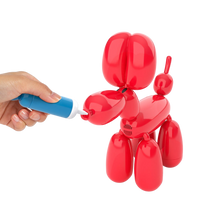 Load image into Gallery viewer, Humpty Dumpty is bursting with excitement about Squeakee the Balloon Dog, with 60 + sounds and movements, Squeakee will make you pop with excitement, this interactive pup has many features including tickling his tummy to make him happy, pop me with my pin, pet my head and I sit and stand, feed me with my pump, not to mention that I pee and fart, you can train Squeakee with his very own squeakee toy, he even responds to your voice, pump