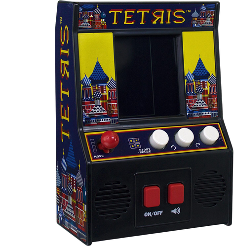 Everybody loves the classic game of Tetris, you can now play this fantastic arcade game in miniature, get ready to be addicted to dropping tetriminos into the slots, by rotating the different shapes.