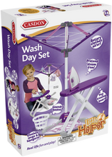 Load image into Gallery viewer, All kids want to do grown up thing and be exactly like mummy and daddy! With the wash day set they get to pretend they are doing the washing just like a grown up and put it out on the line to dry.  It's fun learning everyday tasks!