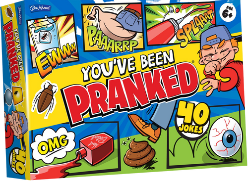 Kids love a practical joke, so parents beware! Your child may be about to leave a whoopee cushion on your chair.  You've been pranked is a collection of classic and new practical jokes, guaranteed to create fun, laughs, screams and horrified faces! Don't worry grown ups, this box contains no dangerous objects! With props for 15 great pranks, plus hints and tips to create another 25 classic jokes that you can perform anywhere using everyday household objects.