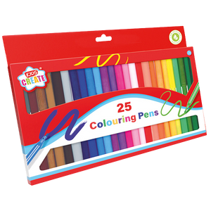 Is your child into arts & crafts? Then he/she will love this colouring pens pack, with 25 different colours to choose from, they will be able to create all different kinds of art work, from rainbows to master pieces, great for a rainy day