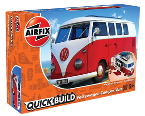 Enjoy the nostalgia of this Airfix QUICK BUILD VW Camper Van brought to you by Hornby Hobbies, this vintage classic model kit will create hours of fun, an exciting simple, snap together model suitable as an introduction to modelling for kids or as a bit of construction fun for the more experienced modeller.  