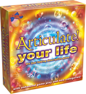 Articulate your life brought to you by Drummond Park, is the exciting, fast paced description game that takes all the fun of the classic Articulate! game and gives it a TWIST.  Articulate you life has new categories, new bonuses and a variable time limit.  Articulate your life will create laughter for all the family, all year round.