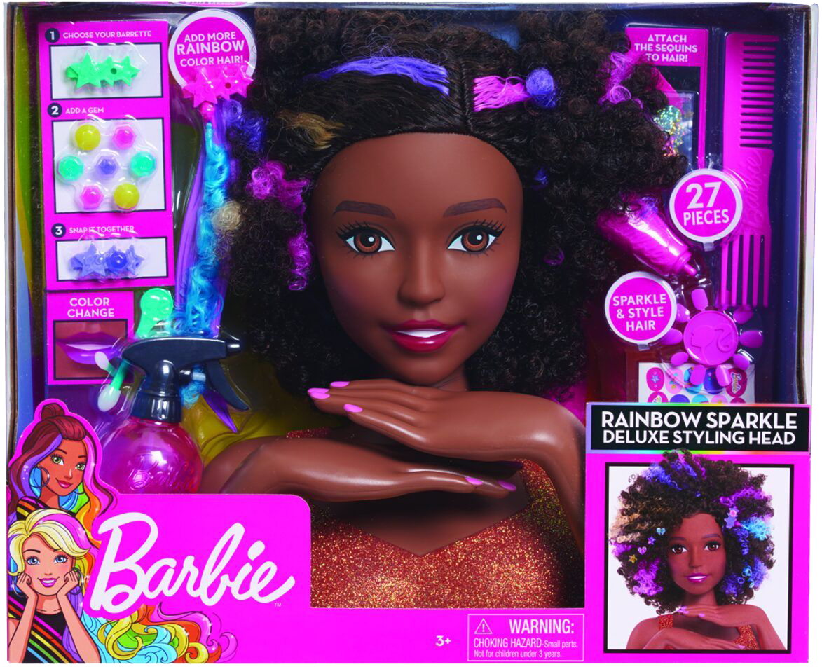 Natural hair barbie styling head shop