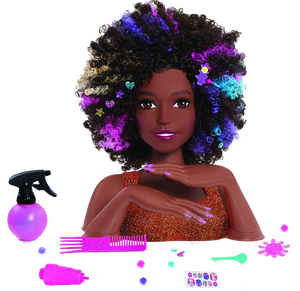 The Barbie Rainbow Deluxe Styling Head is great for every little one that loves to style hair and maybe even want to become a stylist themselves one day!