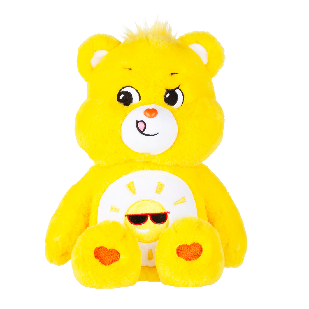Playful Funshine Bear works hard to make sure that everyone is having a good time. His sense of humour makes him the life of any party and he really knows how to have fun. Each bear comes with a special care coin to collect & share! Each coin includes a way to share your care by showing others how much you care out loud! Say! Show it! Share it!