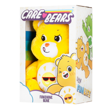 Load image into Gallery viewer, Playful Funshine Bear works hard to make sure that everyone is having a good time. His sense of humour makes him the life of any party and he really knows how to have fun. Each bear comes with a special care coin to collect &amp; share! Each coin includes a way to share your care by showing others how much you care out loud! Say! Show it! Share it!
