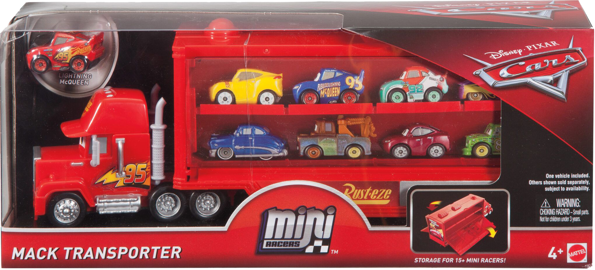 Cars mini racers mack transporter hotsell