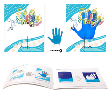 Load image into Gallery viewer, Children’s Finger Paint Kit (Blue) Ideal for boys or girls, this wonderful set will get imaginations running wild and creative juices flowing, your little artist can create some artwork that will be kept forever, so get your fridge doors ready!
