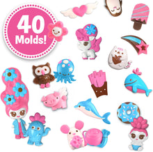 Load image into Gallery viewer, Create delicious designs with this chocolate pen featuring Blume, you can draw and mold colourful tasty treats to put on top of cupcakes, biscuits, rice crispy treats and many more, or you can simply have them on their own as a wonderful chocolate design.  Make yummy treats as gifts for your friends and family.  You can fill molds with layers of colour.  All you need to do is add the chocolate to the pen, and draw your very own chocolate designs which harden in minutes.
