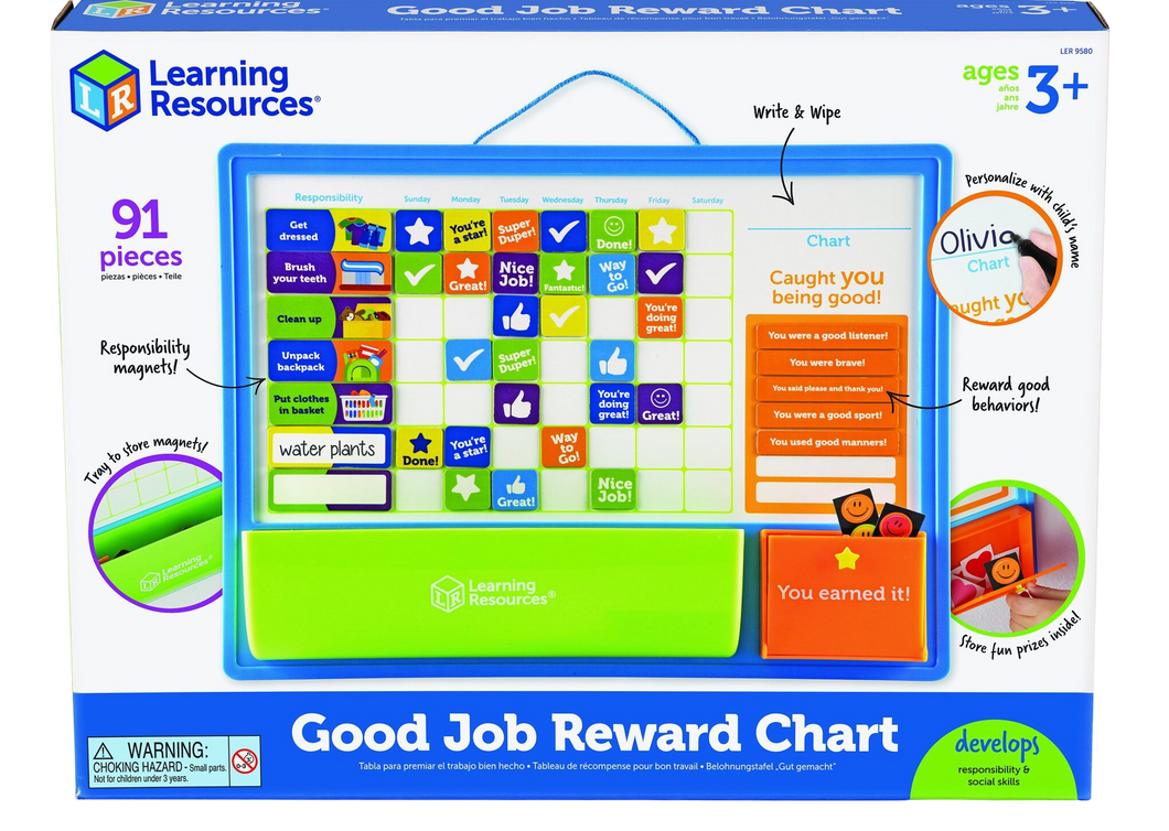 Track your child's good work and responsibilities with this fantastic Good Job Reward Chart.