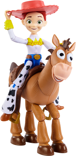 Jessie & Bullseye come to life! Boys and Girls will love to pretend that these lovable characters are alive as they reenact scenes from Toy Story,  Jessie & Bullseye are best pals and your little one can take them on adventures where ever they go. 