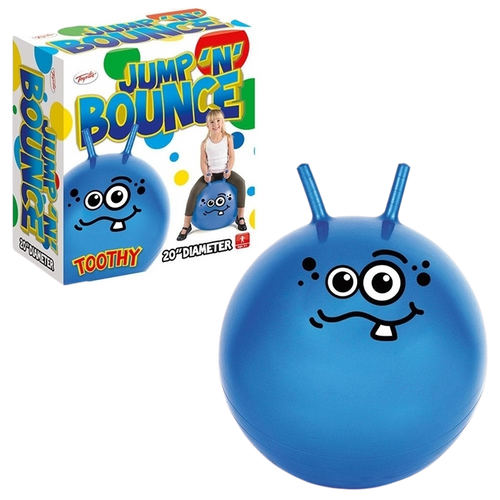 Jump 'N' Bounce Toothy Hopper is great for kids to use indoors or outdoors, they can have lots of bouncy fun on this super cool bouncy hopper, if their friends have one they can even race in the garden
