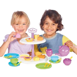 Humpty Dumpty are pleased to be offering the Mr Kipling cake stand with Tea set, this afternoon tea set includes such cakes as fondant fancy, bakewell tart, battenberg, jam tart and apple pie, your little ones can learn through role play by making teatime fun with shape sorting, fun with friends ideal for boys and girls