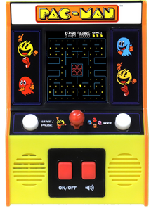 Navigate Pac-Man around the maze, eating dots & avoiding ghosts! This classic arcade game is fantastic for retro gaming fanatics, it's just like the arcade game from the 80s but miniature!