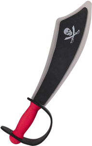 Become a pirate, with the iconic foam cutlass, great for kids to play with and not get hurt, ideal for boys or girls, this fantastic sword comes complete wit skull and cross 'sword' logo on the 'blade'.  Watch your little ones have the time of their lives pretending to be pirates indoors or outdoors.