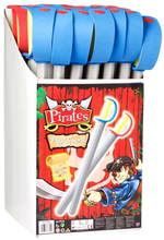 Load image into Gallery viewer, The Pirate Foam Sword is ideal for imaginative play. The soft foam makes the sword ideal for younger children. This foam sword either comes with a red or blue handle, colour will be picked at random.
