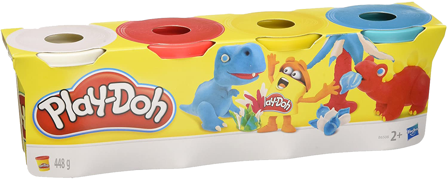 Play-Doh 4-Pack of Colors 20oz - Red Yellow White & Blue