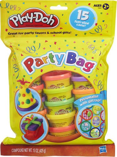 Share the fun with this 15 tub play-doh party bag, great for party favours and school gifts, years 2 and upwards can have hours of modelling fun!