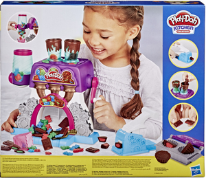 Play-Doh and chocolate, what better combination is there? All kids (and adults for that matter) will love playing with this fantastic set.  It's your very own chocolate factory, this candy will look so real, it looks good enough to eat and give to your friends and family!
