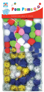 Is your child into arts & crafts? Then he/she will love these packs of pom poms, they come in assorted colours, some of the pom poms are even glittery which is great for the girls, they can be stuck with glue to cards for loved ones, fantastic for rainy day activities.  Your little ones will love to get creative with these fun pom poms.
