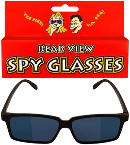 Be the ultimate spy with these stylish rear view spy glasses, you can pretend to read a book or be looking in the fridge, but really you are spying on what is going on behind you! You'll have so much fun spying on your friends and family with the spy glasses