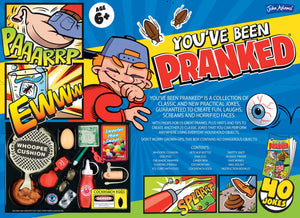 Kids love a practical joke, so parents beware! Your child may be about to leave a whoopee cushion on your chair.  You've been pranked is a collection of classic and new practical jokes, guaranteed to create fun, laughs, screams and horrified faces! Don't worry grown ups, this box contains no dangerous objects! With props for 15 great pranks, plus hints and tips to create another 25 classic jokes that you can perform anywhere using everyday household objects.